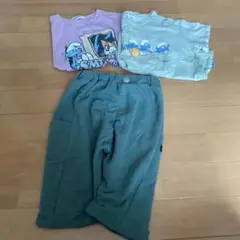 スマーフ　キャラクターTシャツ2枚とパンツセット