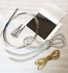 成人式　髪飾り　前撮り　卒業式　金箔