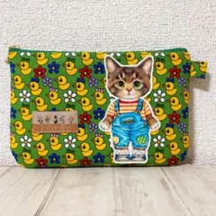 ＊コヤンイサムチョン ＊サロペットのサンダー アヒルがいっぱい ポーチ
