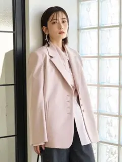 【人気完売】新品タグ付き FRAY I.D ソフトボンディングジャケット　ピンク