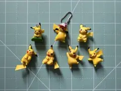 ポケモン　ピカチュウ　フィギュア　チャームなど　7個セット　ガチャガチャ