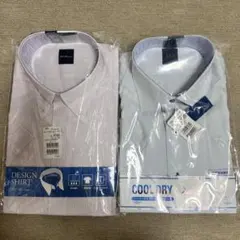 【新品】メンズ半袖ワイシャツ2点セット