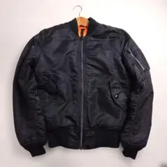 ✨極美品✨　アルファ　MA-1 フライトジャケット　ブラック　黒　X S