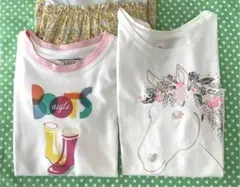 AIGLE  GAP Tシャツ120-130 2枚セット