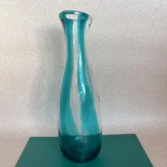 フラワーベース 約33cm ミッドセンチュリー 北欧 ポストモダン ブルー