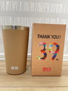 ⭐︎お値下げ⭐︎【新品】【UNIQLO】 ステンレスタンブラー 39周年 ベージュ