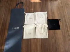 DIOR　ノベルティポーチ5個セット(紙袋付き)