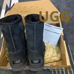 UGG ブラック　ムートンブーツ 22cm
