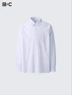 UNIQLO C ブロードオーバーサイズシャツ/ストライプ