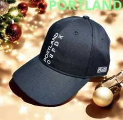 激安！PORTLAND ロゴ入りキャップ　ブラック　新品！