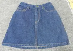 DOFAMILY CO. デニムミニスカート インディゴブルー Sサイズ