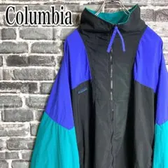 90s Columbia ナイロンジャケット 切替配色 ビッグシルエット