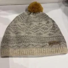 mont-bell ニット帽 ポンポン付き キッズ 51〜54センチサイズ