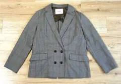 SLOBE IENA ダブルブレストジャケット チェック柄