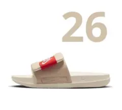26cmナイキ　オフコートサンダル　アジャスト　ベルクロ　ベナッシ　ベージュ