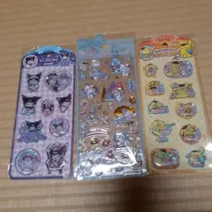 サンリオ　ボンボンドロップ　クロミ　キティ　キャラクター水シール 3枚セット