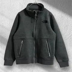 ザノースフェイス　トラックジャケット　ブルゾン　ジップアップ　ロゴ刺繍　グレー