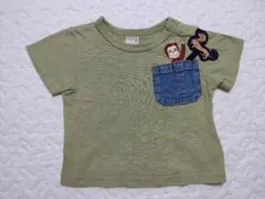 petit main プティマイン おさるのジョージ Tシャツ 80cm