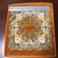 ETRO エトロ タオルハンカチ 花柄 ブラウンのサムネイル