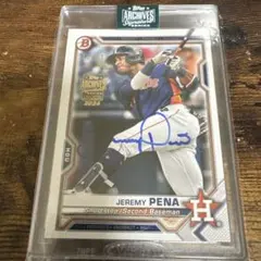 topps archives ジェレミー ペーニャ 直筆サインカード