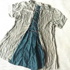 callaway パフスリーブ変形ポロシャツ　L　日本製