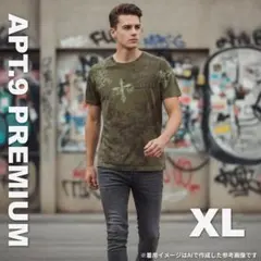 1849 APT.9 PREMIUM Tシャツ XL カーキ ヴィンテージ風