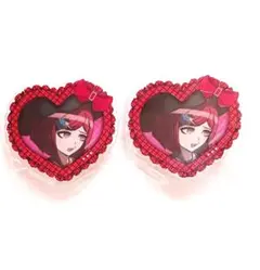 ダンガンロンパ 夢野秘密子 ハート型アクリルバッジ ② - メルカリ
