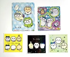 ちいかわ　ハチワレ　うさぎ　ホログラムシール・ステッカー 5枚セット