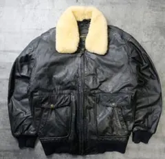 本革 短丈 G1レザージャケット A2 Vintage ボア 2WAY 牛革