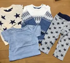 まとめ売り　10日まで価格　80サイズ　4点　ニット　長袖　半袖　H&M 西松屋