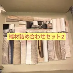 木材端材詰め合わせセット 2 黒柿・黒壇・屋久杉・貝塚伊吹・檜・杉 A4箱入り