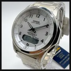 【未使用】CASIO カシオ★メンズ 電波ソーラー 腕時計 デジアナ 多機能