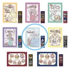 ディズニープリンセス一番くじ クリアファイル&ブックマークセット