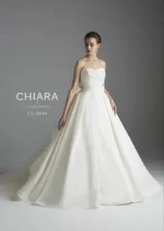 ウェディングドレス CHIARA Aライン サテン リボン お値下げ可能！