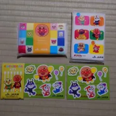 アンパンマン シール ポケットティッシュ　綿棒　セット