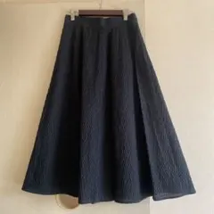 ANAYI 美品　ミモレ丈ブラックスカート　36サイズ