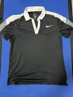 Nike DRI-FIT ポロシャツ M ブラック/ホワイト