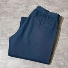 K*D様 00s J.CREW ノータック チノパン ネイビー W32 L30のサムネイル
