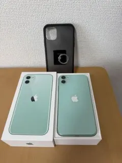 iPhone11 ミントグリーン 128GB 箱付き 保護フィルム貼付済オマケ付