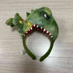 USJのジェラシックパークの恐竜被り物