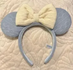 ディズニーシー　ミニー　ニットカチューシャ 水色　2025年冬新作