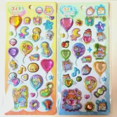 《正規品》ぷくキラシール なっとうちゃん/ハムちゃんずワールド クラックス