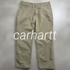 carhartt ベージュ コットン ダックパンツ