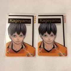 ハイキュー ファンパーク 箔押しクリアカード 影山 2枚