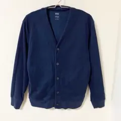 【ユニクロ】エアリズムUVカーディガン 羽織 Vネック フルボタン 綿混 M