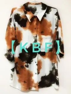 【KBF】マーブル柄 シャツ ブラウスのサムネイル