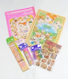 初期　とっとこハム太郎　自由帳　シール　鉛筆キャップ　ショウワノート　平成レトロ