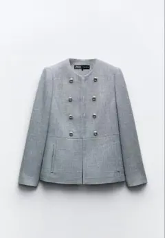 【美品】ZARA ジャケット 水色 S