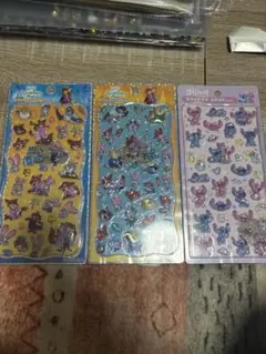 ボンボンドロップシール スティッチ1枚、プチドロズートピア2枚セット