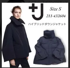 UNIQLO+J ユニクロ ハイブリッド ダウンジャケット ダウンコート 紺色